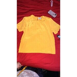 Vintage Sara Stephen 70 /80  100% Polyester L Large Yellow